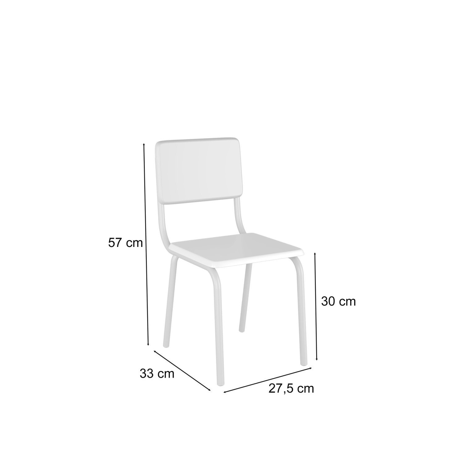Conjunto Infantil com Mesa 75x50cm com 2 Cadeiras Laura - 4
