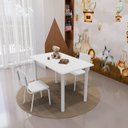 Ver imagem 1 de Conjunto Infantil com Mesa 75x50cm com 2 Cadeiras Laura