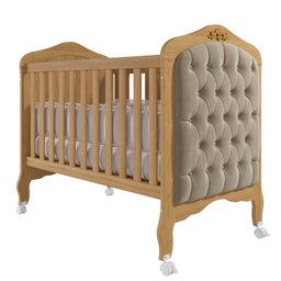 Berço Mini Cama com Capitonê Alegria Espresso Móveis - 1