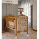 Ver imagem 3 de Berço Mini Cama com Capitonê Alegria Espresso Móveis Nature