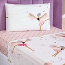 Ver imagem 2 de Jogo de Cama Lençol Kids Solteiro Bailarina 3 Peças Casa Show Enxovais