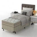 Ver imagem 2 de Colchão Solteiro Espuma D33 Extra Firme Probel 22cm Branco/Bege