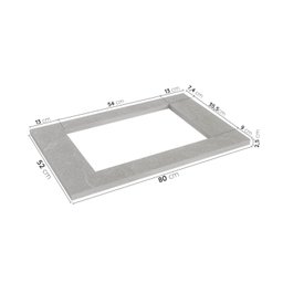 Tampo para Cooktop 4 Bocas 80cm Arizona Cabecasa Madeiramadeira - 3