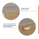 Ver imagem 3 de Torre Quente 2 Portas 2 Gavetas 2 Nichos para Forno e Microondas Arizona CabeCasa MadeiraOriginals