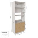 Ver imagem 2 de Torre para Microondas Planejada Arizona CabeCasa MadeiraOriginals