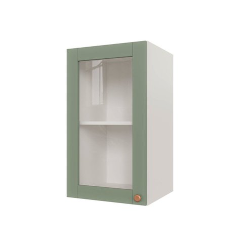 Armário Aéreo Planejado 1 Portas 40cm com Porta de Vidro Arizona CabeCasa MadeiraOriginals
