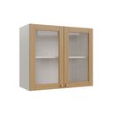 Ver imagem 1 de Armário Aéreo 2 Portas 80cm com Porta de Vidro Arizona CabeCasa MadeiraOriginals