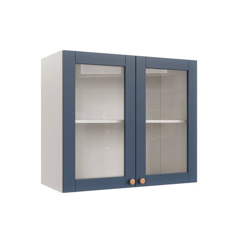 Armário Aéreo 2 Portas 80cm com Porta de Vidro Arizona CabeCasa MadeiraOriginals