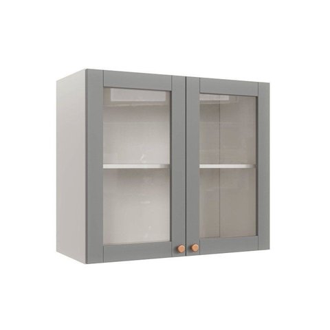 Armário Aéreo Planejado 2 Portas 80cm com Porta de Vidro Arizona CabeCasa MadeiraOriginals