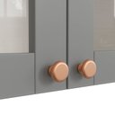 Ver imagem 6 de Armário Aéreo 2 Portas 80cm com Porta de Vidro Arizona CabeCasa MadeiraOriginals