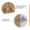 Ver imagem 3 de Armário Aéreo de Canto Reto 2 Portas 3 Nichos Arizona CabeCasa MadeiraOriginals