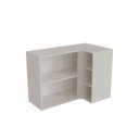 Ver imagem 3 de Armário Aéreo de Canto Reto 2 Portas 3 Nichos Arizona CabeCasa MadeiraOriginals