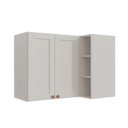 Ver imagem 2 de Armário Aéreo de Canto Reto 2 Portas 3 Nichos Arizona CabeCasa MadeiraOriginals