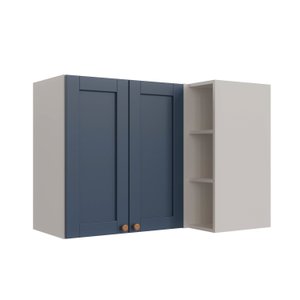 Armário Aéreo de Canto Reto 2 Portas 3 Nichos Arizona Cabecasa Madeiramadeira