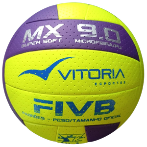 Bola Volei Oficial Vitoria Mx 9.0 Pro Pu Microfibra Ultra Macia