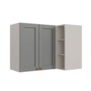 Ver imagem 2 de Armário Aéreo de Canto Reto 2 Portas 3 Nichos Arizona CabeCasa MadeiraOriginals