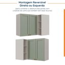 Ver imagem 5 de Armário Aéreo de Canto Reto 2 Portas 3 Nichos Arizona CabeCasa MadeiraOriginals