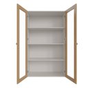 Ver imagem 4 de Armário Aéreo Planejado 2 Portas 135cm com Porta de Vidro Arizona CabeCasa MadeiraOriginals