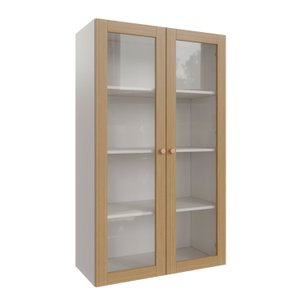 Armário Aéreo 2 Portas 135cm com Porta de Vidro Arizona CabeCasa MadeiraOriginals