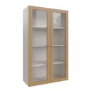 Ver imagem 1 de Armário Aéreo 2 Portas 135cm com Porta de Vidro Arizona CabeCasa MadeiraOriginals