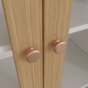 Ver imagem 5 de Armário Aéreo Planejado 2 Portas 135cm com Porta de Vidro Arizona CabeCasa MadeiraOriginals