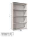 Ver imagem 2 de Armário Aéreo 2 Portas 135cm com Porta de Vidro Arizona CabeCasa MadeiraOriginals