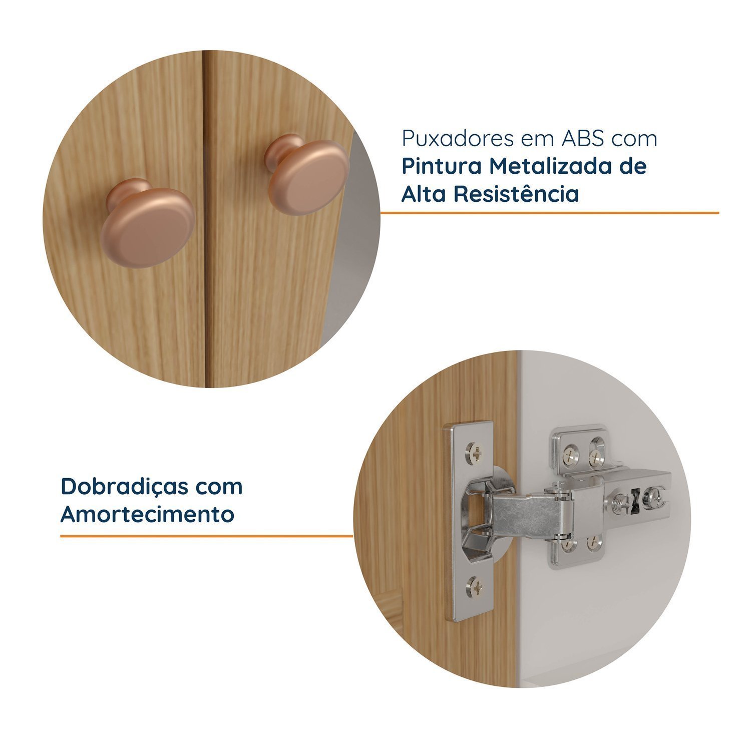 Armário Aéreo 2 Portas 135cm com Porta de Vidro Arizona Cabecasa Madeiramadeira - 3