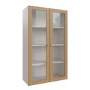 Ver imagem 1 de Armário Aéreo Planejado 2 Portas 135cm com Porta de Vidro Arizona CabeCasa MadeiraOriginals