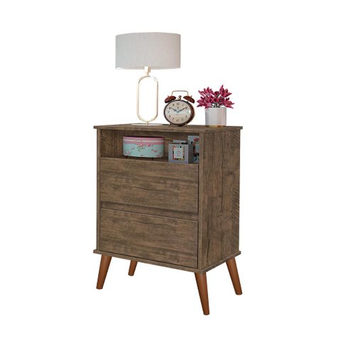 Mesa Cabeceira Onix Cor:canela Mizza Decor