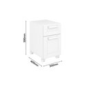 Ver imagem 2 de Balcão Multiuso 8196 1 Porta 1 Gaveta 35cm Branco Bertolini