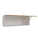 Ver imagem 6 de Armário Aéreo Planejado Porta Basculante 90cm Arizona CabeCasa MadeiraOriginals Marrom/Branco/Figueira