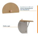 Ver imagem 4 de Armário Aéreo Planejado Porta Basculante 90cm Arizona CabeCasa MadeiraOriginals Marrom/Branco/Figueira