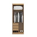 Ver imagem 3 de Roupeiro Modulado Selene 2 Portas 3 Gavetas Soluzione