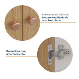 Armário Alto Aéreo 2 Portas 135cm Arizona CabeCasa MadeiraMadeira - 3