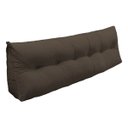 Ver imagem 1 de Almofada Cabeceira Mel Cama Queen 160cm Encosto Suede:Capuccino/Liso