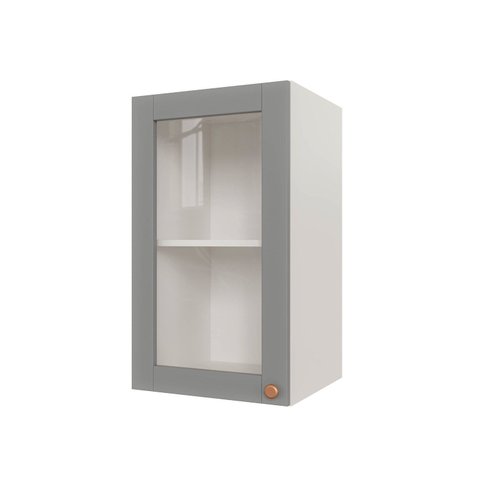 Armário Aéreo Planejado 1 Portas 40cm com Porta de Vidro Arizona CabeCasa MadeiraOriginals