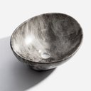 Ver imagem 4 de Cuba de Banheiro Louça Apoio Oval 41,5cm Bari Mármore Grigio Bela Metais