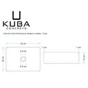 Ver imagem 3 de Cuba de Banheiro Concreto Apoio Retangular 42 Cm Tessa Bela Metais