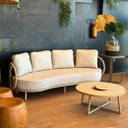 Ver imagem 3 de Sofá Compasso 3 Lugares em Alumínio e Corda Náutica – Scaburi Scarubi