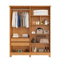 Ver imagem 2 de Guarda Roupas Solteiro Nina 4 Portas, Estrutura em Mdf | Bianchi