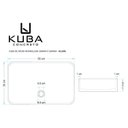 Ver imagem 3 de Cuba de Banheiro Concreto Apoio Retangular 55cm Allure Bela Metais