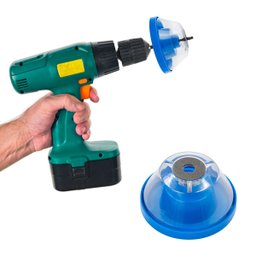 Coletor de Po Poeira Sujeira para Furadeira Manual Acessorio Ferramentas Azul - 7