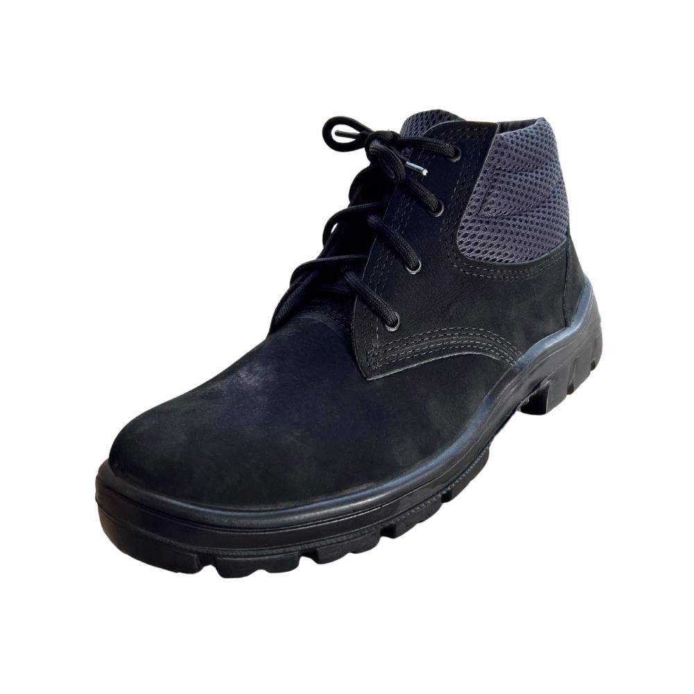 Botina Kadesh Nobuck Preto N35 Ca 17017