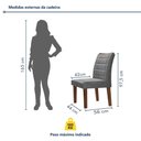 Ver imagem 4 de Conjunto Sala de Jantar Genova Tampo Vidro/MDF com 8 Cadeiras Smart Plus