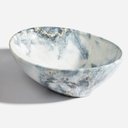 Ver imagem 1 de Cuba de Banheiro Louça Apoio Oval 41,5cm Bari Mármore Milano Bela Metais