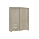 Ver imagem 5 de Guarda Roupa Casal 3 Portas (1 de Correr) e 2 Gavetas C533 Canela - Kappesberg