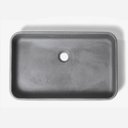 Ver imagem 1 de Cuba de Banheiro Concreto Apoio Retangular 55cm Allure Bela Metais