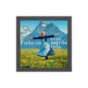 Ver imagem 1 de Quadro Quadrado Frase Humor Paródia 20x20cm:Madeira branca