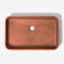 Ver imagem 1 de Cuba de Banheiro Concreto Apoio Retangular 55cm Allure Bela Metais