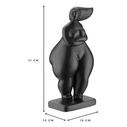 Escultura Obra de Arte Feminino Estatueta Corpo Mulher Exclusiva:preto - 2
